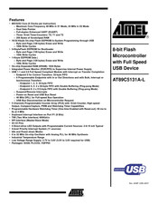 Atmel AT89C5131A-L Manual