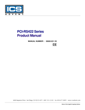 ICS Advent PCI-RS422 Series Product Manual