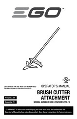 EGO BCA1220-FC Operator's Manual