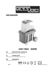 Gardeo GBV2600SWB Original Instructions Manual