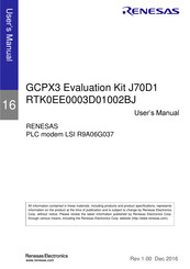 Renesas RTK0EE0003D01002BJ User Manual