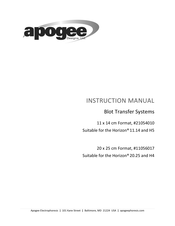 Apogee 21054010 Instruction Manual