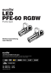 EuroLite LED PFE-60 RGBW User Manual