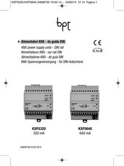 Bpt KXPS320 Manual