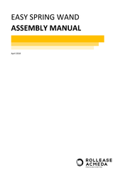 rollease acmeda Easy Spring Wand Assembly Manual