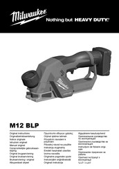 Milwaukee M12 BLP Original Instructions Manual