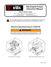 BVA PG5505 Instruction Manual