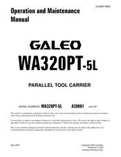 Komatsu GALOE WA320PT-5L Operation And Maintenance Manual