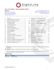 SightLine ICD-1750-OEM Manual