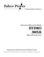 Fabco Power HYDRO 300XR Instruction Manual