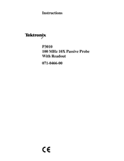 Tektronix P3010 Instructions Manual