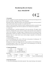Zhongdi ZD-985 Quick Start Manual