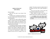 GOKARTS USA 110GKG-2 Series User Manual