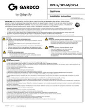 Signify GARDCO OptiForm OPF-S Installation Instructions Manual