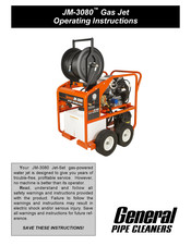 General Pipe Cleaners JM-3080 Operating Instructions Manual