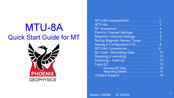 Phoenix Geophysics MTU-8A Quick Start Manual