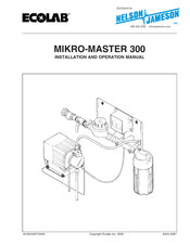 Ecolab MIKRO-MASTER 300 Installation And Operation Manual
