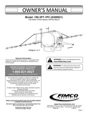 Fimco 150-3PT-1PC Owner's Manual