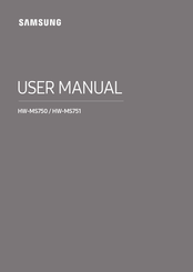 Samsung HW-MS751 User Manual