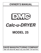 DMC Calc-u-DRYER 25 Owner's Manual