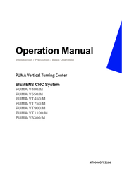 Siemens PUMA VT450/M Operation Manual