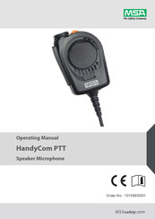 MSA HandyCom PTT Operating Manual