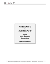 Biamp AudiaEXPO-D Operation Manual