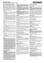 EUCHNER STP-TW-4 Operating Instructions Manual