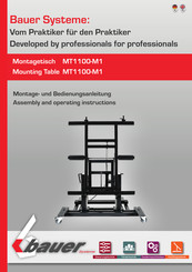 Bauer MT1100-M1 Assembly And Operating Instructions Manual