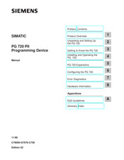 Siemens SIMATIC PG 720 PII Manual