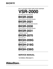 Sony VideoStore BKSR-2030 Service Manual