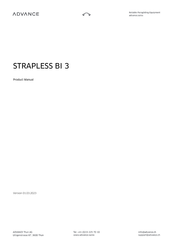 Advance acoustic STRAPLESS BI 3 Product Manual