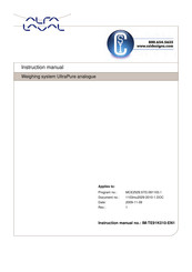 Alfa Laval UltraPure analogue Instruction Manual