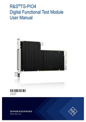 Rohde & Schwarz R&S TS-PIO4 User Manual
