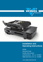 Veigel S10003 Installation And Operating Instructions Manual