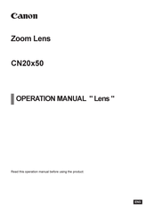 Canon CN20 X 50 IAS H Operation Manual