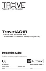 Altronix TROVE Trove1AG1R Installation Manual