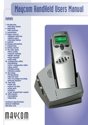 Maycom Handheld User Manual