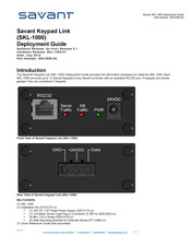 Savant SKL-1000 Deployment Manual