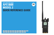 Motorola solutions ASTRO APX 8000 Series Quick Reference Card