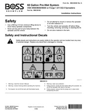 Boss Snowplow MSC20100 Installation Instructions Manual