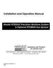 Harvest TEC HT200A2 Installation And Operation Manual