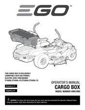 EGO AMG1000 Operator's Manual