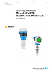 Endress+Hauser Hart Micropilot FMR60B Operating Instructions Manual