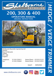 Shelbourne Reynolds 300 Operator's Manual