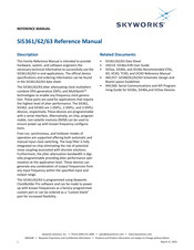 Skyworks Si5363 Reference Manual