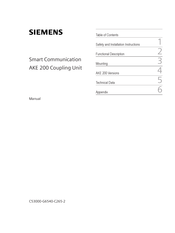 Siemens AKE 200 Manual