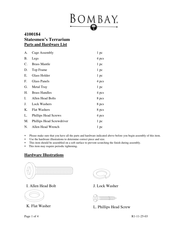 Bombay 4100184 Assembly Instructions