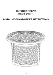 Living Spaces Concord SW21-1 Installation And User Instructions Manual