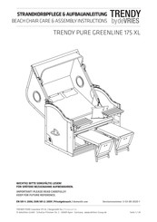 deVRIES Trendy 175 XL Care & Assembly Instructions